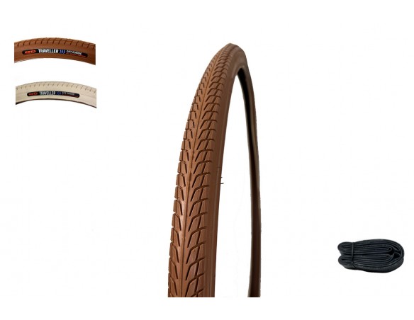 Caramel/Beige tyre + inner tube