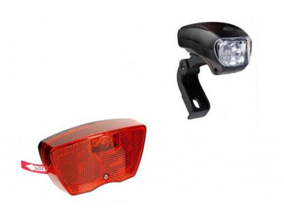 Luz delantera LED + luz trasera LED
