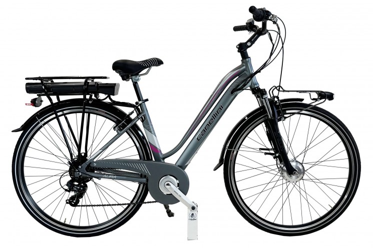 E-bike Aura Grigio Fuxia