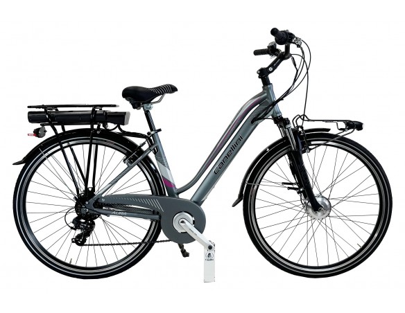 E-bike Aura Grey Fuxia