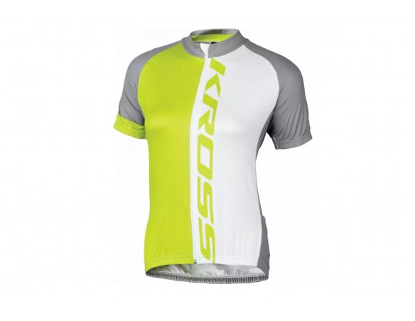 Maillot Kross Gris Blanc et Citron...